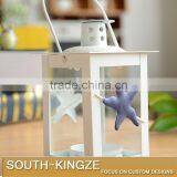 Europe Ocean Style Fish, Starfish, Sailing Boat Cube Glass Candle Holder thumbnail-6