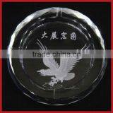 Crystal Round Ashtray,Crystal Engraving Ashtray For Men As Business Gifts thumbnail-1