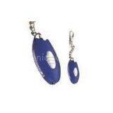 OEM Plastic Logo Cusomized PS, PVC Led Flashlight Keychains for Promotional Gifts
