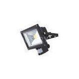 Outdoor Cool White IP65 6000K 50W LED Floodlight With PIR 110-120lm/W thumbnail-1