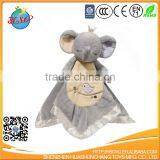 Wholesale Grey Elephant Baby Doudou Comforter Blanket Animal Toy thumbnail-5