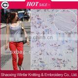 Printed Spandex Slub 100 Polyester Knit Fabric for Garment thumbnail-1