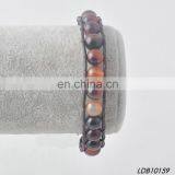 Garnet Stone and Black Onyx Bracelet Handmade Knot Colorful Beaded Bracelets Jewelry thumbnail-2