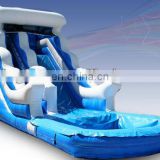 Attractive Big Blue Cartoon PVC Inflatable Water Slide