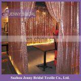 BCK088 Fancy Window Rose Pink Sequin Cheap Curtains thumbnail-1