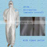 disposable microporous film coverall hooded waterproof coveralls