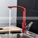 Modern Cheap Discount Brass Hot Cold Water Red Kitchen Basin Faucet,water Tap thumbnail-2