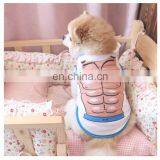 New Fashion Cotton Dog Waistcoat Thin T-shirt Teddy Pomeranian Bichon Chest Muscle Bikini Printed Pet Clothes thumbnail-4