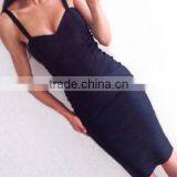 Summer Dress 2014 New Fashion Red Black White Beige Blue Sweetheart Strap Long Midi Ladies Evening Christmas New Year Party Band thumbnail-1