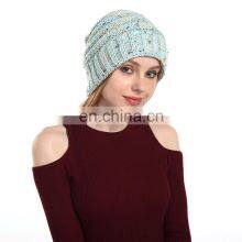 100% Acrylic Winter Knitted Beanies Hats Women Thick Warm Beanie Skullies Hat Men's Knitted Wool Hat thumbnail-1