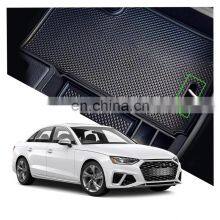 Interior Accessories Parts Silicone Armrest Rest Storage Box Center Control Console Organizer Tray For Audi S4 2016-2020