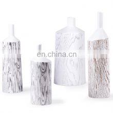 Nordic Hot Sale High Temperature Wood Grain Office Home Decor Ceramic Porcelain Vase thumbnail-5
