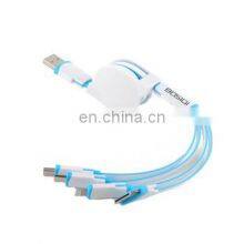 2020 Hot Selling 4 in 1 Colorful USB Extension Charging Cable With Your Logo