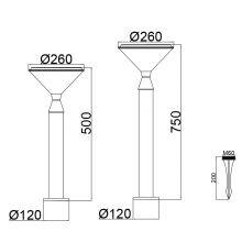 Floor Plug-in Solar Bollard DLW-S-003 thumbnail-4