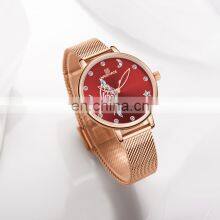 NAVIFORCE NF5011 Women's Diamond Butterfly Pattern Quartz Watches Stainless Steel Mesh Strap Luxury Watch thumbnail-5