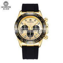 OCHSTIN 2019 Hot Sale Elegance Fashion Rose Golden Men Wristwatch Luxury Velvet Leather Watches thumbnail-5