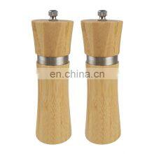 Wooden Salt and Pepper Grinder Set Elegant Sea Salt Grinder and Pepper Mill Set for Seasoning Cooking Dining thumbnail-2
