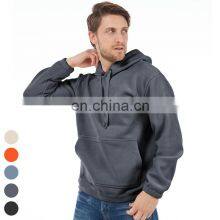 High Quality Heavyweight Sweatshirts Loose Casual Hoodie Wholesale Warm Pullover Custom Blank Sweatshirt Men Fleece Hoodies thumbnail-3