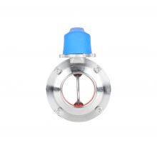 SS304 Multi-Position Sanitary Stainless Steel Butterfly Valve thumbnail-3