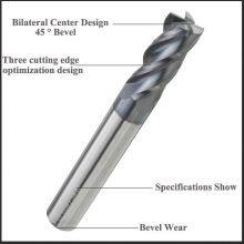 38 Spiral 4 Flutes Flat Tungsten Carbide Endmills for Steel thumbnail-2