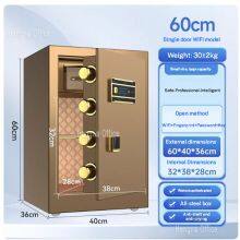 Smart Anti-theft Compact Hotel Safe | With Biometric Fingerprint Lock | 60cm Mini WIFI Safe for Small Guest Rooms thumbnail-1