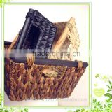 handle water hyacinth basket