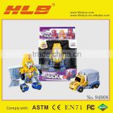 Cartoon Version Transformable Robot Truck with ligh & Music 3 Styles Assorted