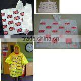 PE Disposable Logo Plastic Waterproof Raincoat thumbnail-5