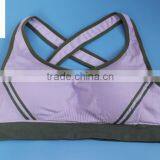 High Quanlity Fashion Stretch Breathable Cheap Simple Wholesale Sport Bra Sexy thumbnail-5
