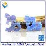 Wholesale 12 Horoscope Opal Gemstone Pendant Capricorn Fire White/Blue Opal With Synthetic Opal thumbnail-5