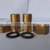 DN15,20,25mm Brass Fitting Water Meter,2 Nuts+ 2 Connectors thumbnail-1