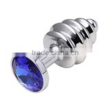 Silver Screw Small Jewelry Anal Plug Stainless Steel Metal Plated Plug Butt Fantasy Sex Restraints Bondage Medical SEX TOYS
