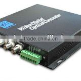 4Channels Digital Video and1 reverse date to Fiber Converter high-resolution video signal