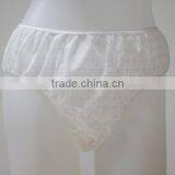 adult women disposable non-woven woman panties for spa, patient lady sexy photo english