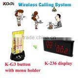 customer call service equipment for restaurant with calling system waiter pager