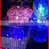 Diamond mesh roll sparkle rhinestone crystal platinum ribbon