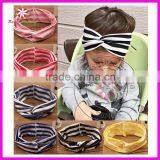 Girls Cotton Stripe Printed Headband, Cotton Hair Band thumbnail-1