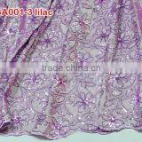 beautiful African high quality lace george, embroidery george wrapper fabric of GA001-3