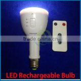 Bulb rechargeable led lamp e27 220lm 5w plastic housing 4-6 hours after full charge ce rohs , rechargeable emergency lamp bulb