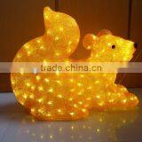 3D LED Christmas Acrylic Squirrel Motif Light