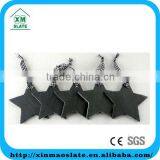 [factory Direct] 10x10cm Cut Edge Star Shape Set Of 4 Slate Hanging Craft Item DP-1010ID1A2 thumbnail-1