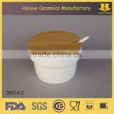 Kitchen Jar, Ceramic Seasoning Jar With Spoon and Lid thumbnail-1