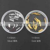 Gold & Silver Metal Nail Art Pipe Studs Hot New Nail Art Decoration thumbnail-2