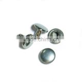 Wholesale nickel free 8mm metal brass double layer rivet for garments