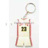 World Cup Promotion T-shirt Shape Keychain Basketball Team Jersey Keychain