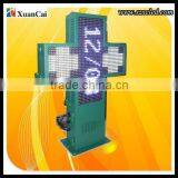 Outdoor double sides display RG color LED moving advertisement screen LED phamacy cross LED sign