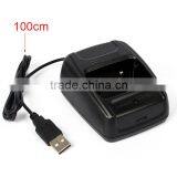 DC5V-500mA Desktop Li-ion USB Battery Charger For BaoFeng BF- 888S Walkie Talkie thumbnail-2