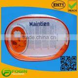 Fashion Ladies Round Shape PVC Cosmetic Bag With Zipper