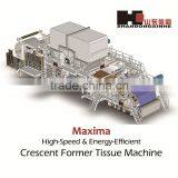 3600mm-1000m/min 60t/d Crescent Former Toilet Tissue Paper Machine