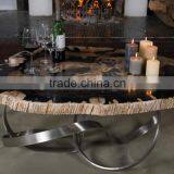 Unique Designer Coffee Table of Petrified Wood thumbnail-1